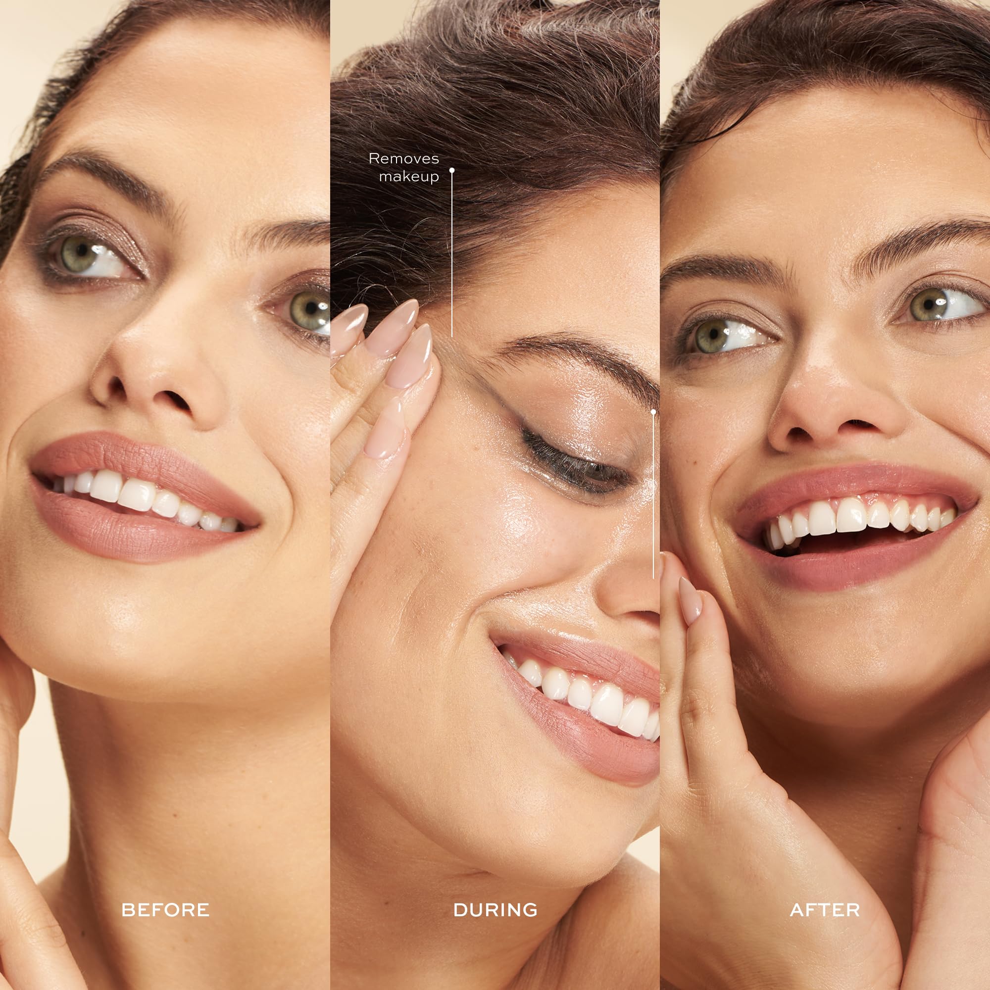 DIME Beauty Nourishing Cleansing Oil in hand, easy first step in cleansing routine.