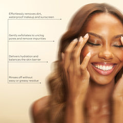 DIME Beauty Nourishing Cleansing Oil label view highlighting vegan cruelty-free formula.