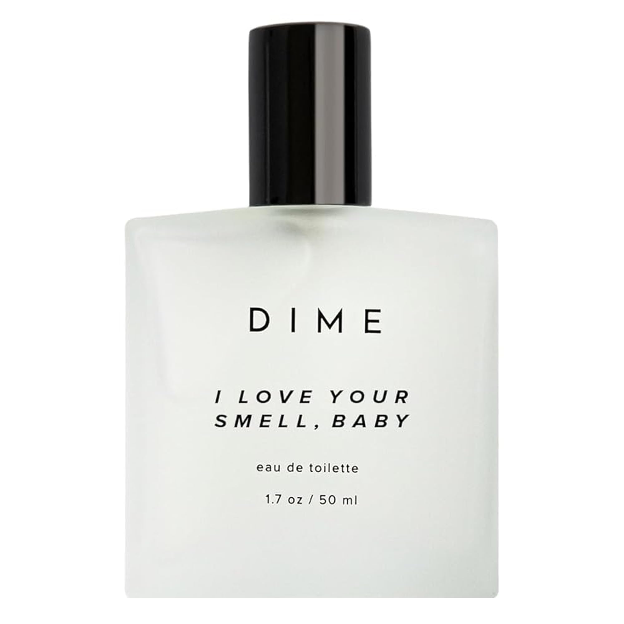 DIME I Love Your Smell Baby bottle front, clean wearable fragrance for daily use