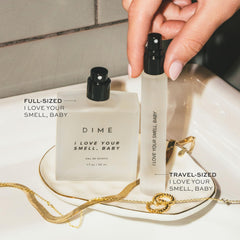 DIME I Love Your Smell Baby middle notes image with raspberries and cranberries for fruity heart.
