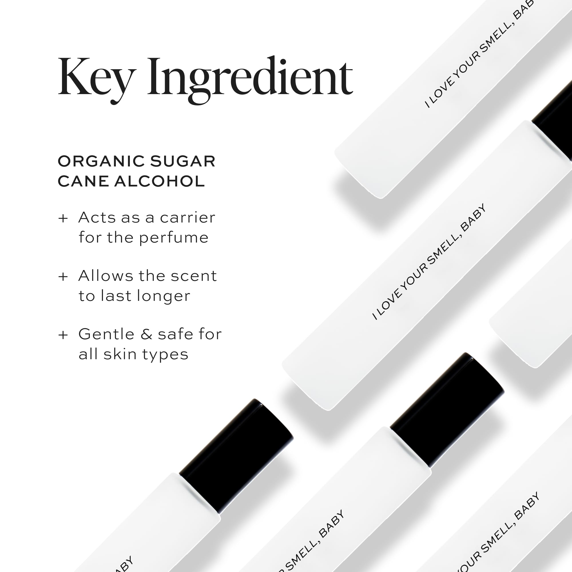 DIME I Love Your Smell Baby packaging highlights clean ingredients and vegan cruelty-free promise.