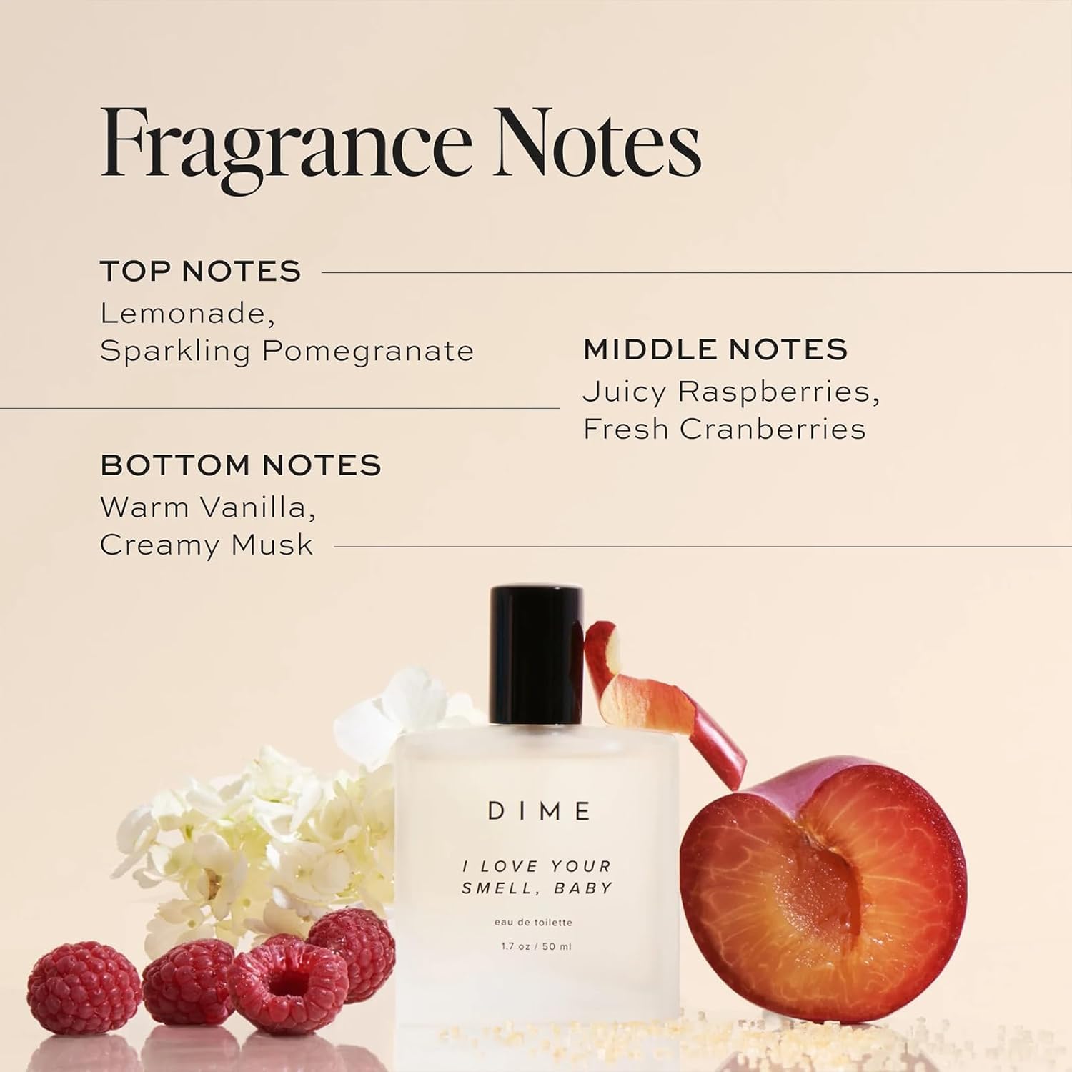 DIME I Love Your Smell Baby spray action, ideal for a light refreshing spritz