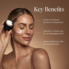 DIME Beauty Restorative Night Cream sea buckthorn ingredient closeup emphasizes antioxidant nourishment.