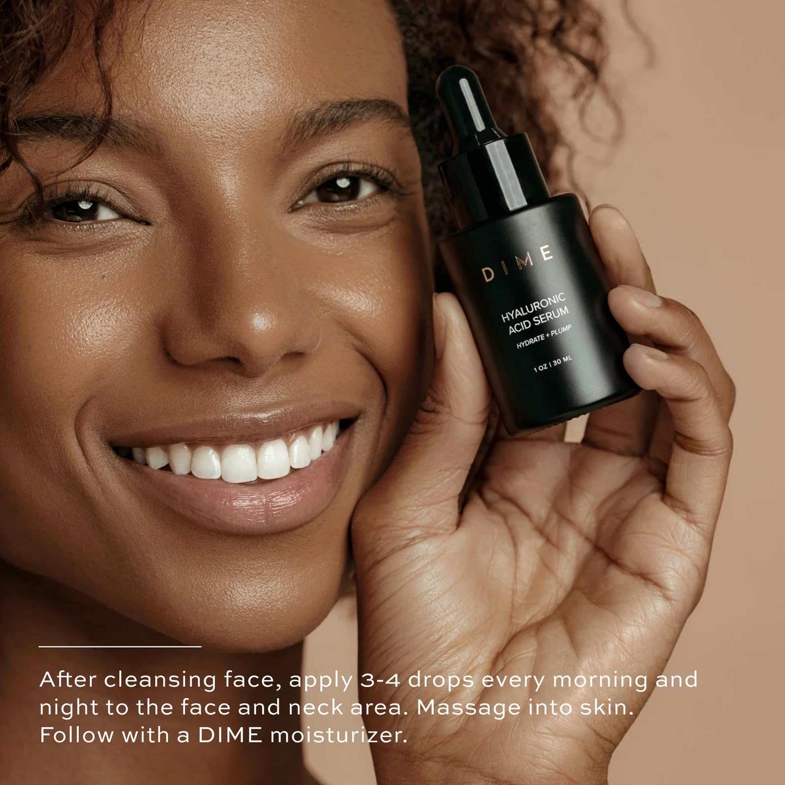 DIME Beauty packaging highlights sustainable materials and clean ingredients.