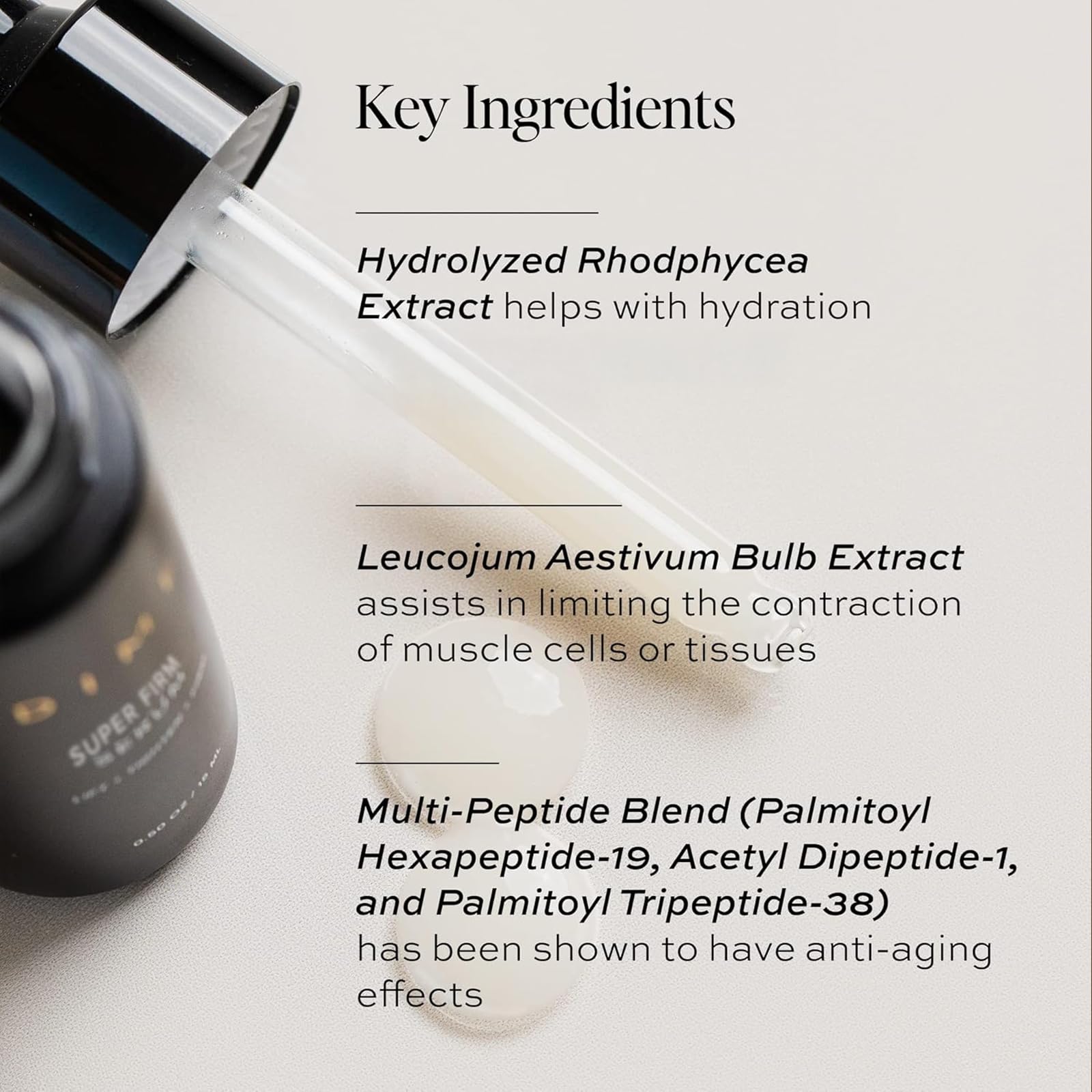 Eye area focus of DIME serum to address fine lines with velvety finish
