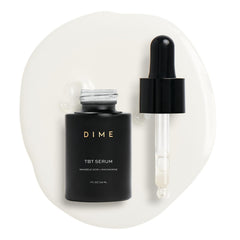 DIME Beauty TBT Serum bottle front view for hydrating anti-aging care.