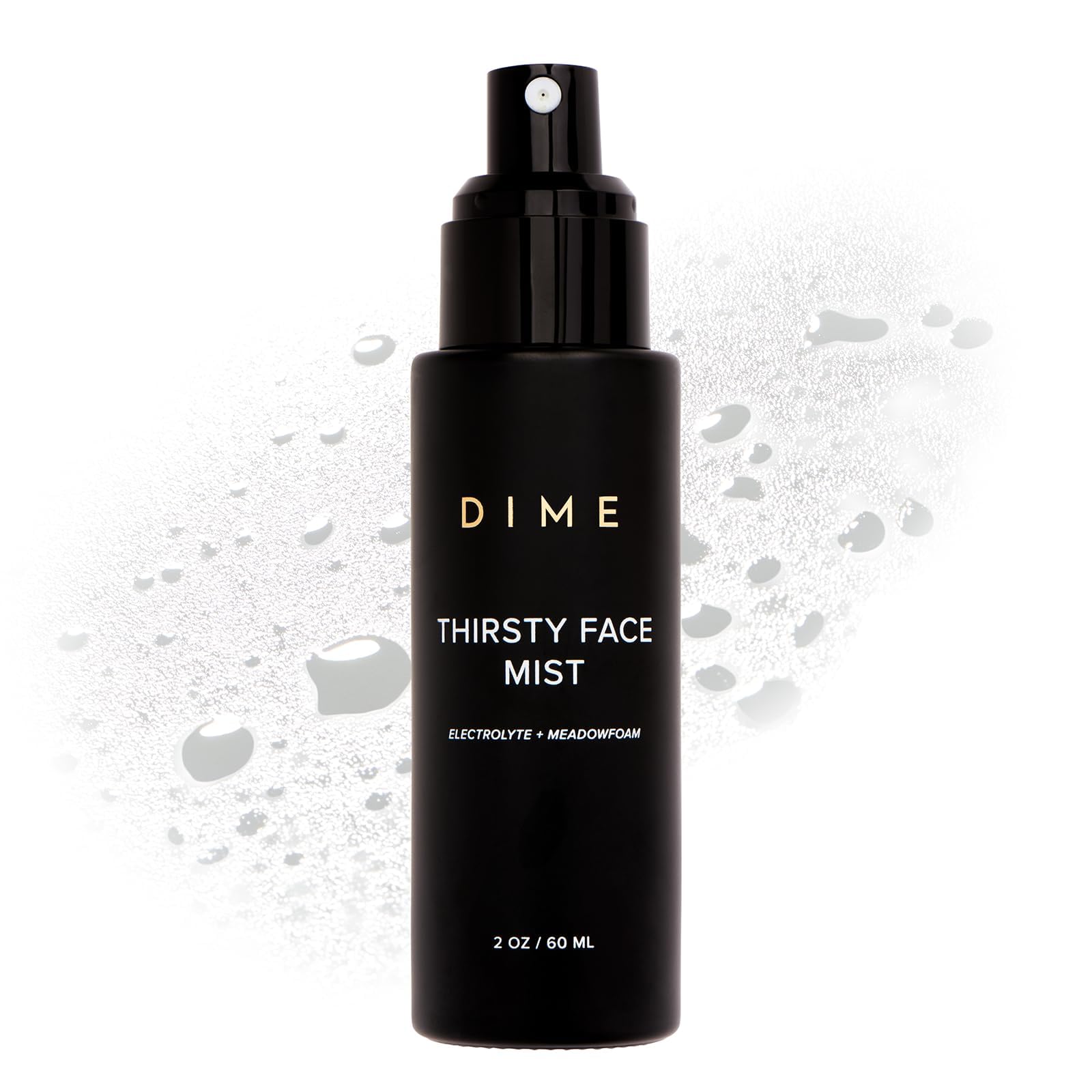 DIME Beauty Thirsty Face Mist bottle for instant hydration on the go