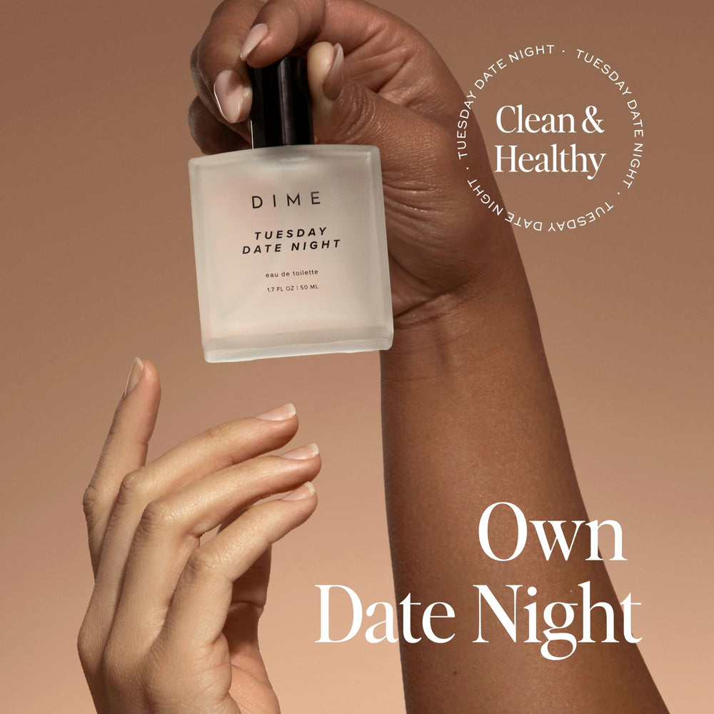 DIME packaging features sustainable materials and vegan formula for clean beauty.