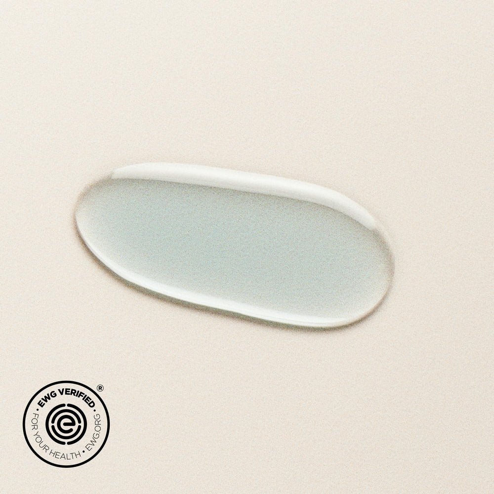 DIME Blue Facial Oil packaging emphasizes sustainability and cruelty-free ethics