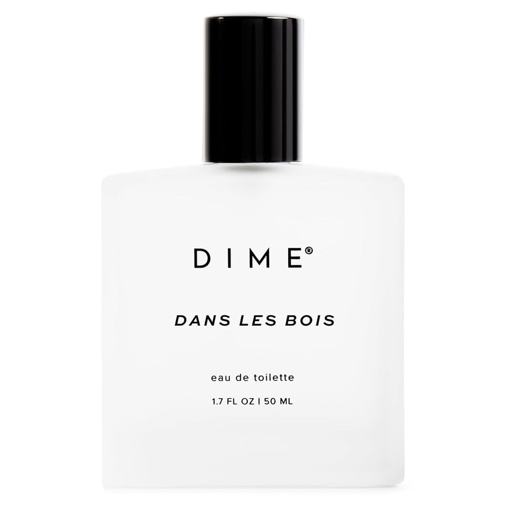 DIME Dans Les Bois perfume bottle with bold feminine fragrance for daily wear