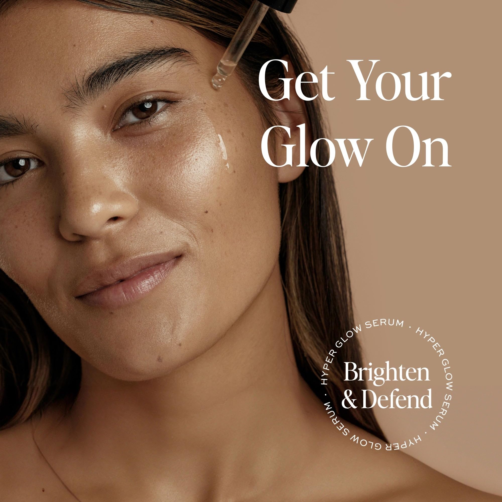 DIME Hyper Glow Serum application on face and neck for a quick daily refresh