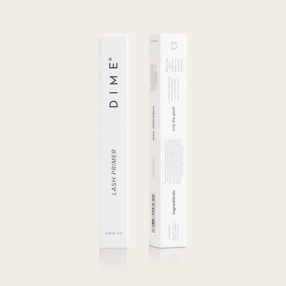 DIME Lash Primer ingredients list highlights peptide and amino acids