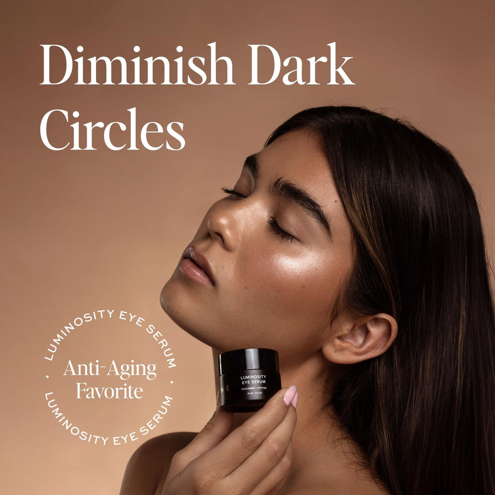 DIME Luminosity Eye Serum with cucumber extract for soothing cooling comfort.
