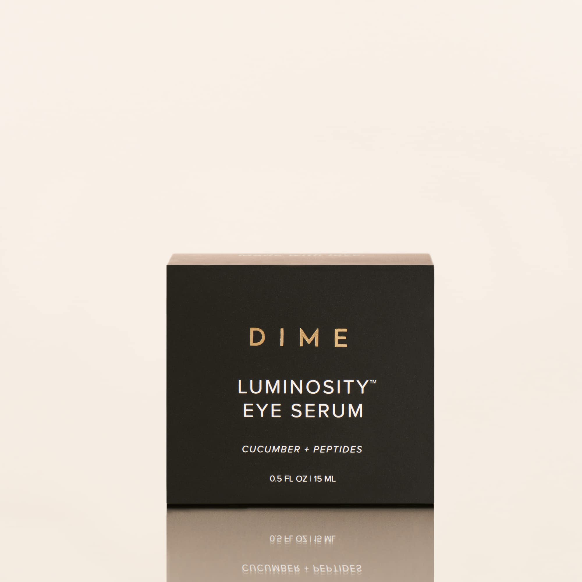 DIME Luminosity Eye Serum with vitamin C for brightening potential.
