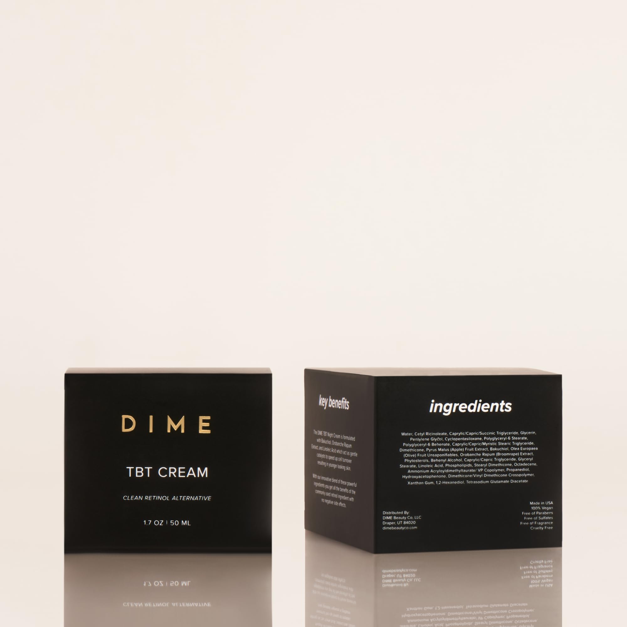 DIME TBT Cream radiant skin result after use