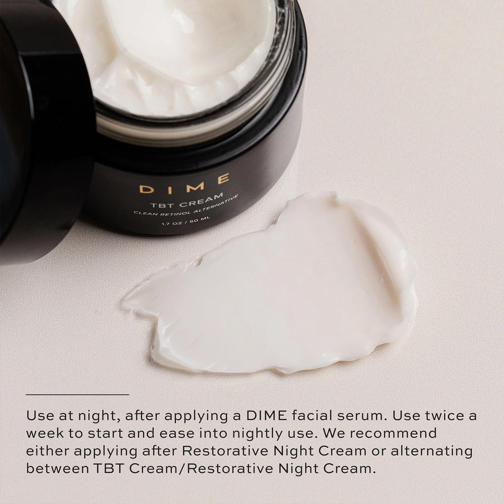 DIME TBT Cream sustainable packaging emphasis