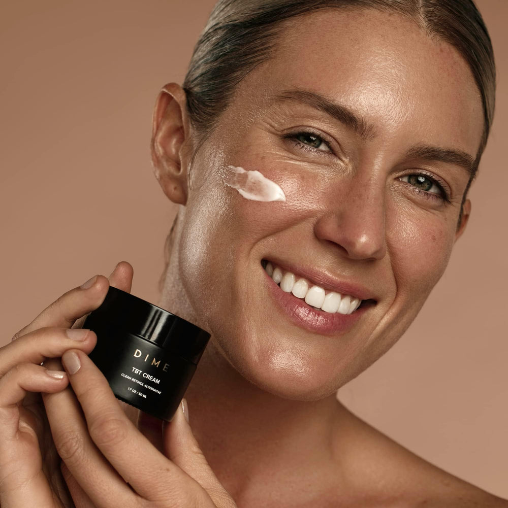 DIME TBT Cream vegan cruelty-free logo depicted