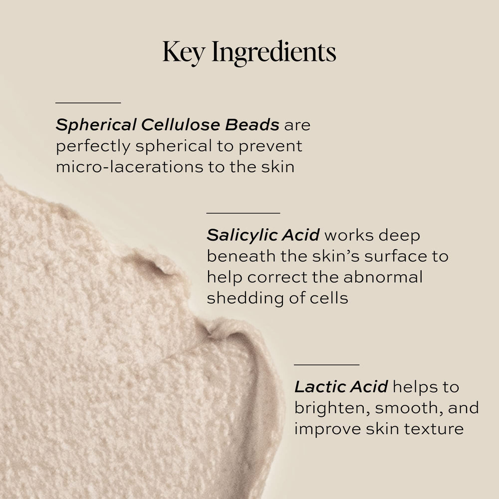 DIME whipped-exfoliating-mask texture closeup emphasizes luxurious feel and surface refresh