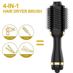 Dimecano brush features nylon pins and tufted bristles for detangling.