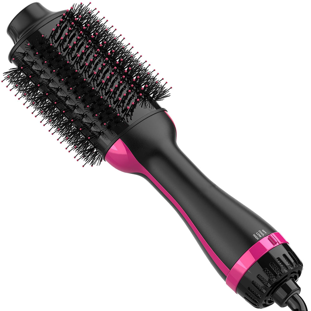 Dimecano hair dryer brush with oval body for smooth, voluminous styling