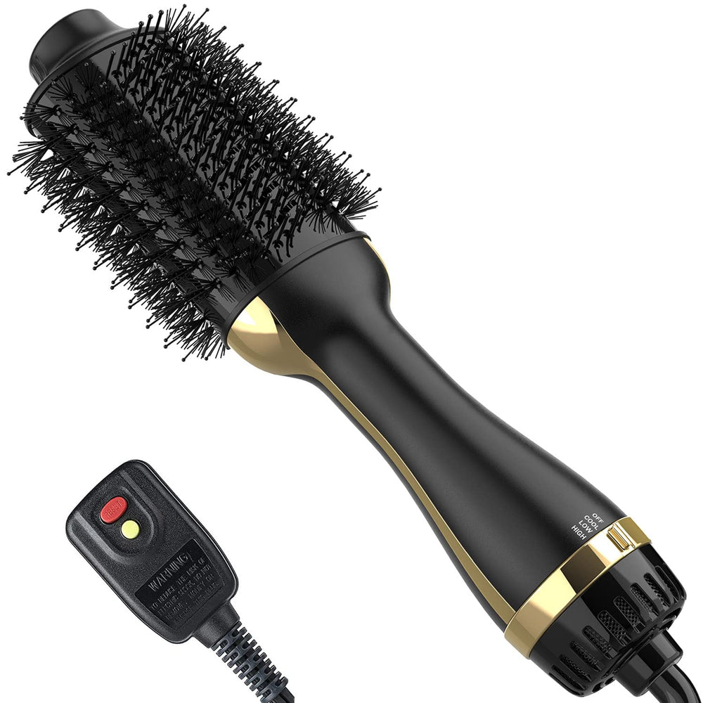 Dimecano Hair Dryer Brush with oval shape for smoothing and volume boost.