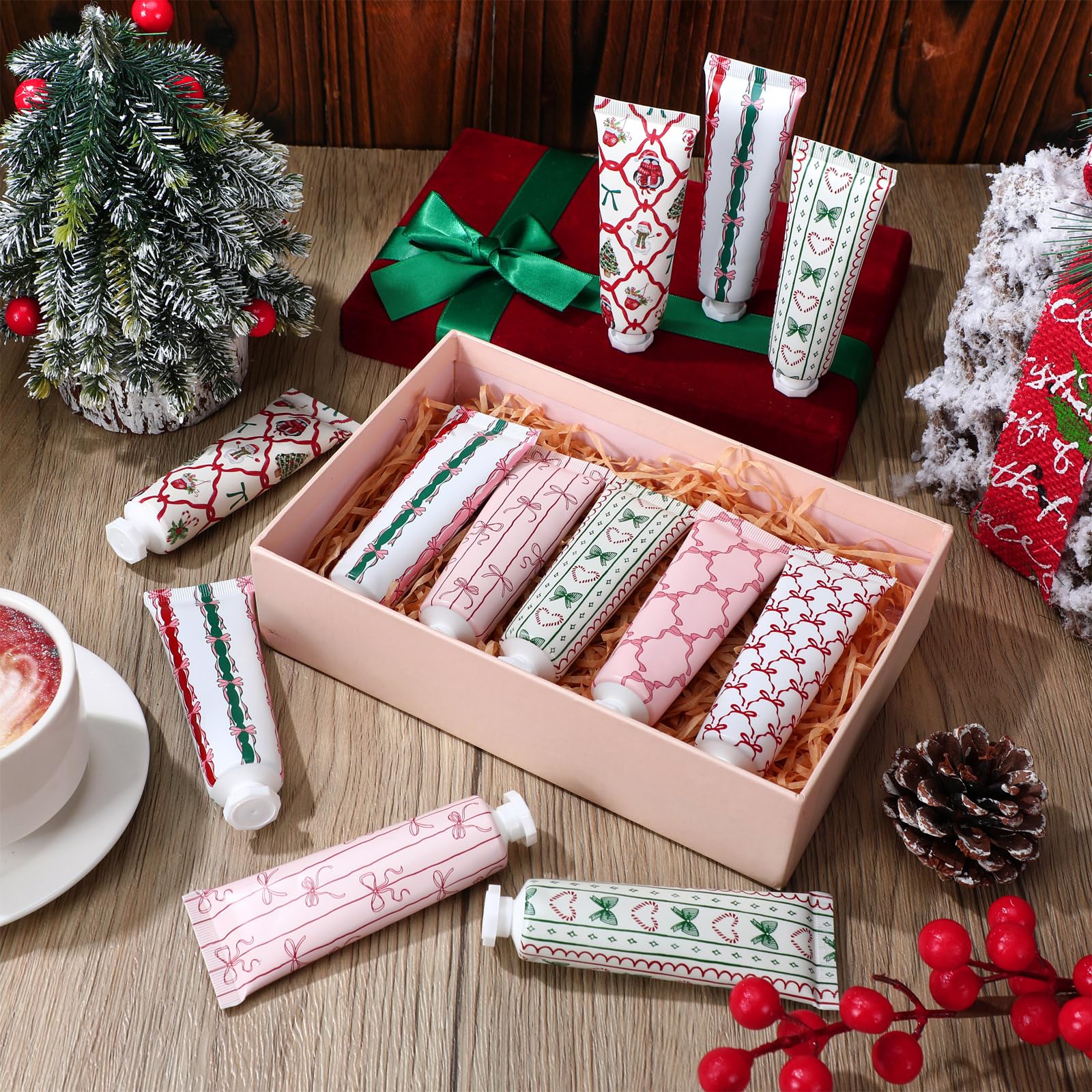 Dimsile Pink Bow Hand Cream cookies scent, compact hydration on the go