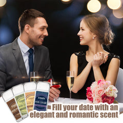 Dimsile sandalwood solid cologne travel-size pack for on-the-go refresh.