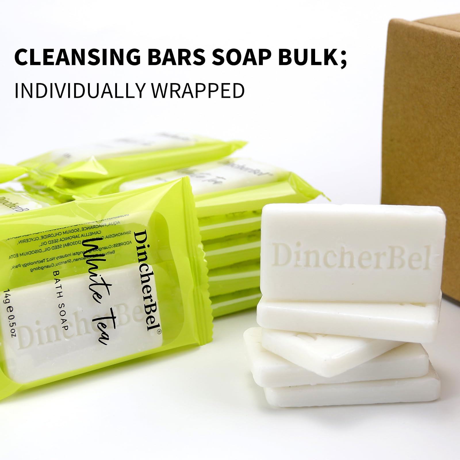 DincherBel mini soap bars highlight compact on-the-go cleansing for trips.