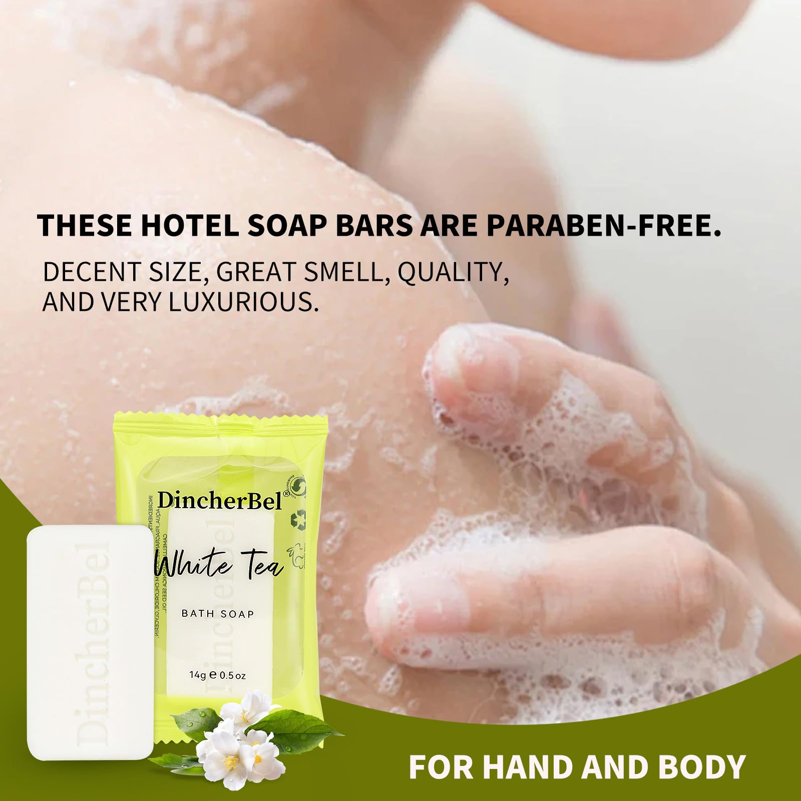 DincherBel travel soap on-the-go supports hotel stays and camping.