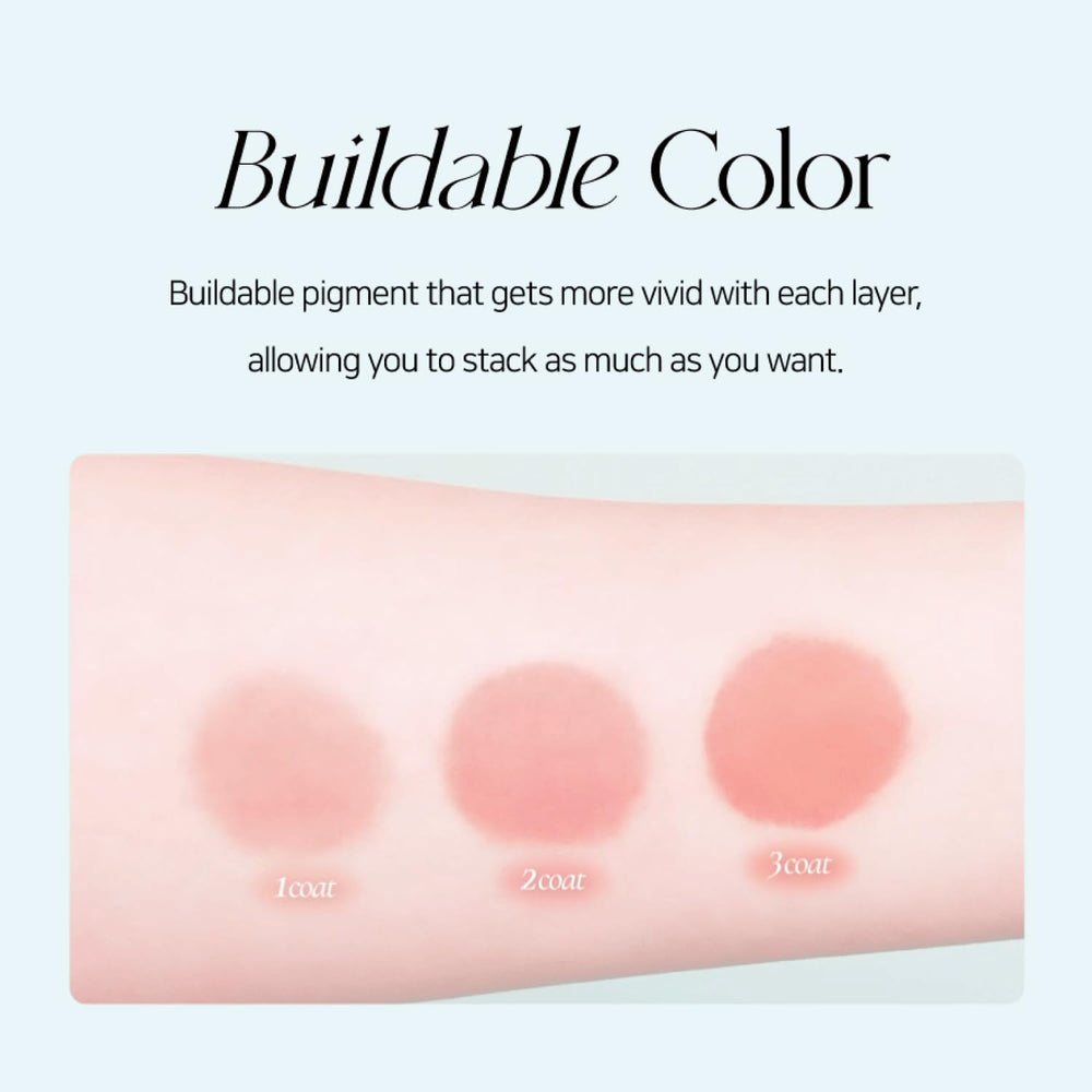 Dinto Alice cheek tint diffused glow on cheeks for natural look.