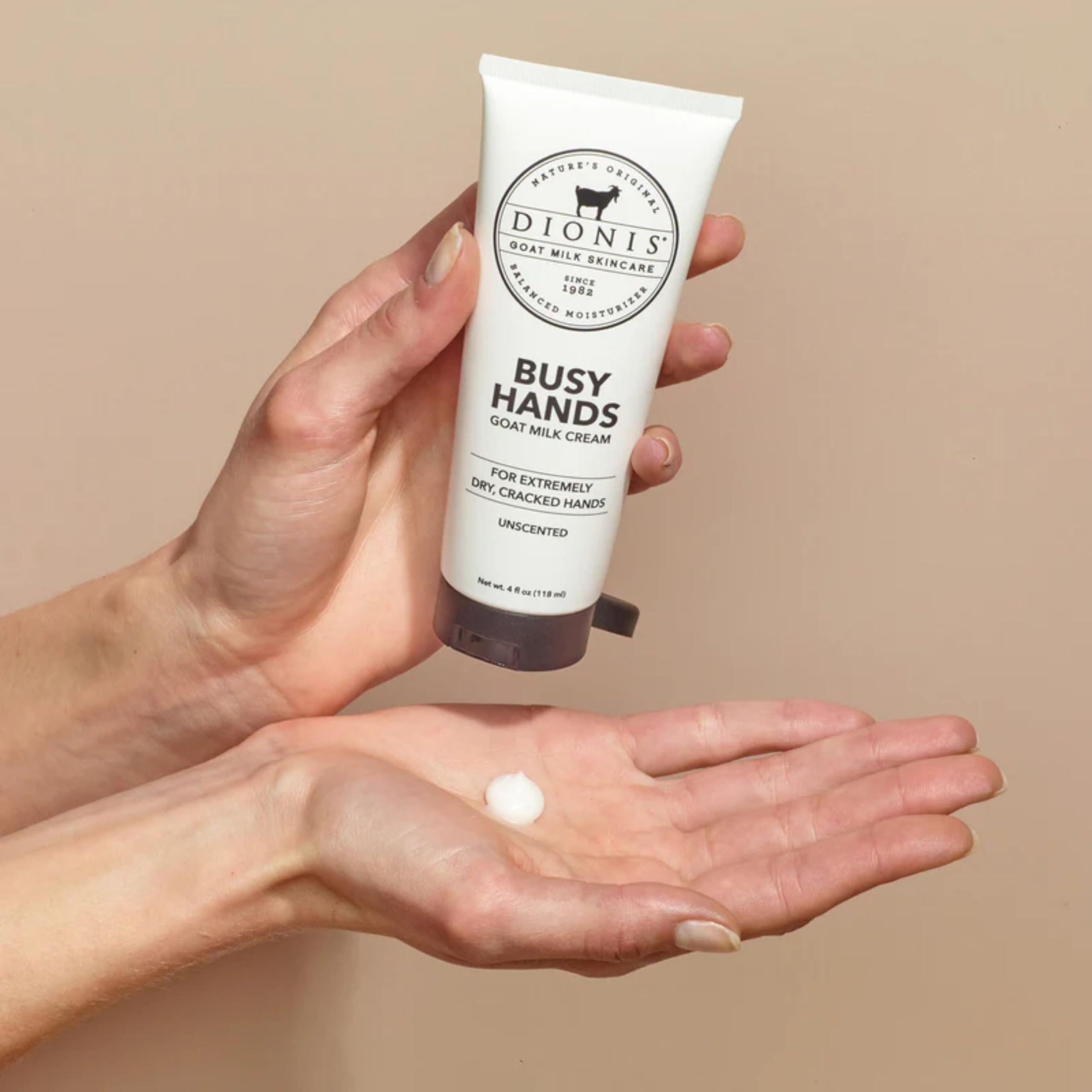 Dionis dermatologist-tested label indicating safety and efficacy.