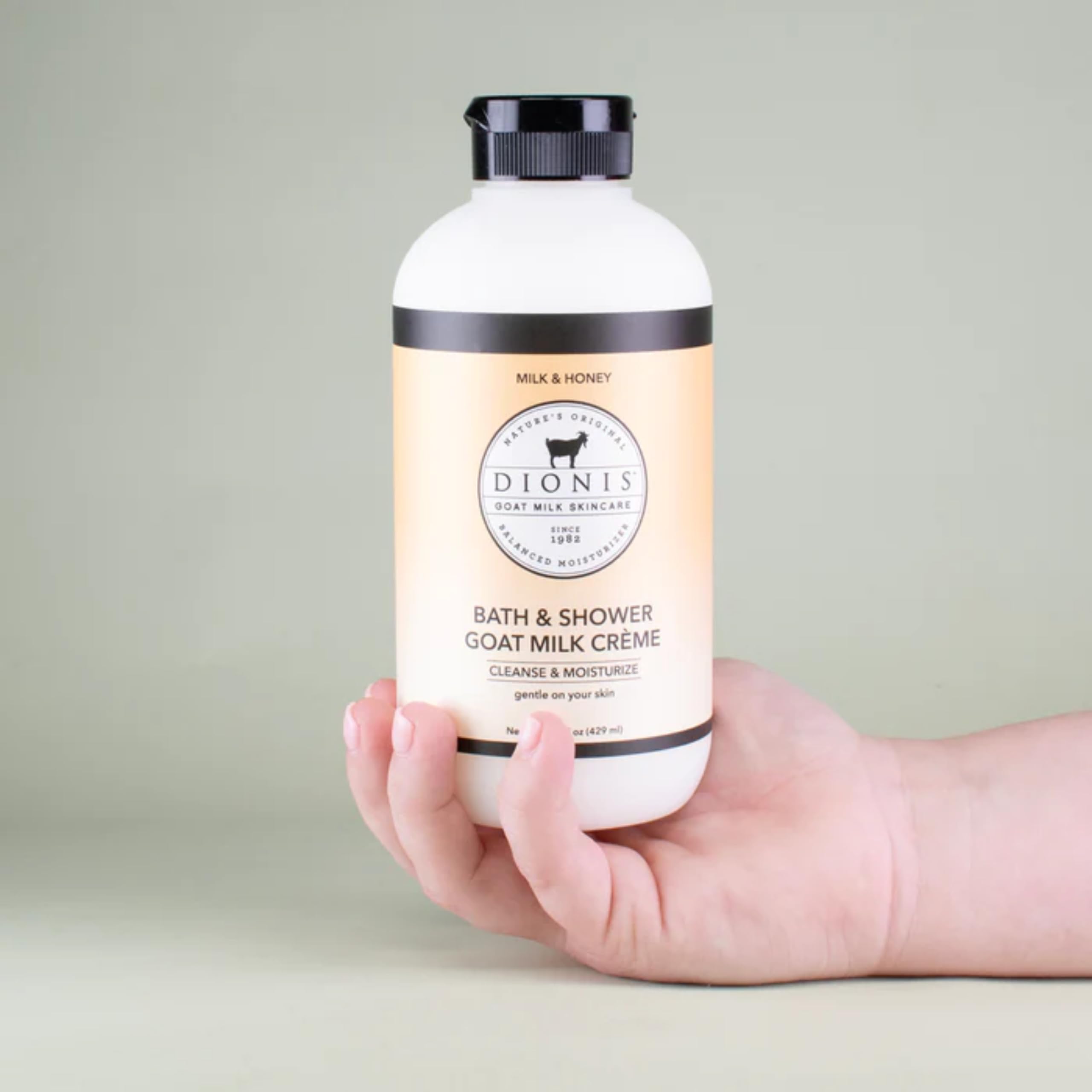 Dionis packaging highlights clean, dermatologist-tested formula.