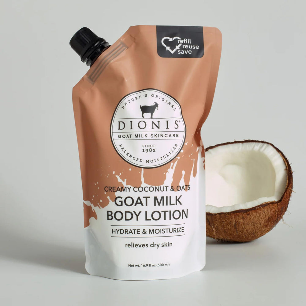 Dionis lotion on hand shows smooth spread and fast absorption.