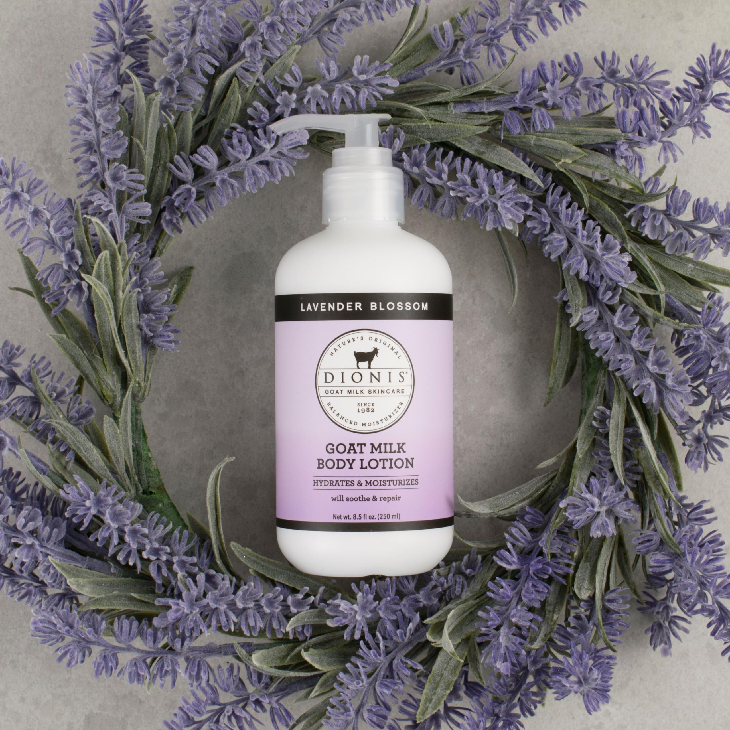 Applying Dionis Goat Milk Lotion on forearm after shower demonstrates easy daily moisturizing.