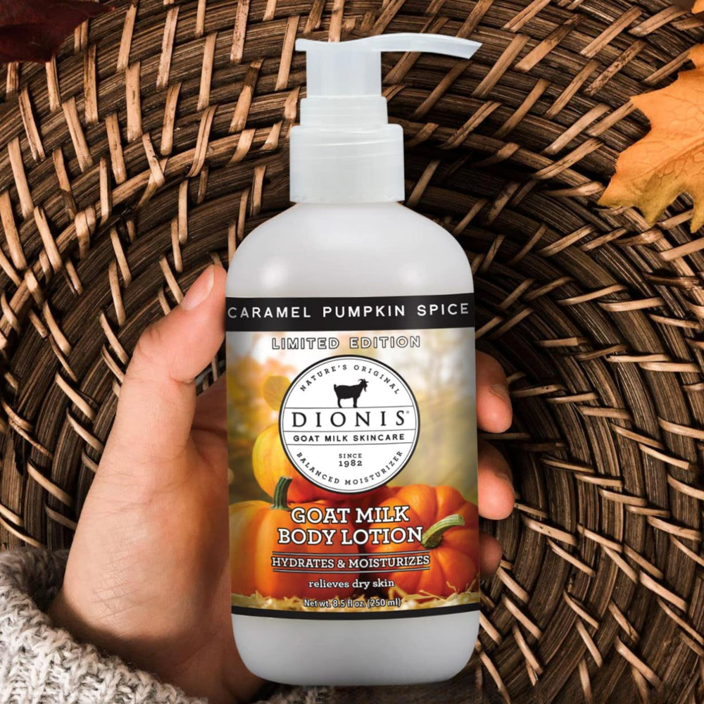 Ingredients label highlights USA-made, skin-friendly goat milk formula