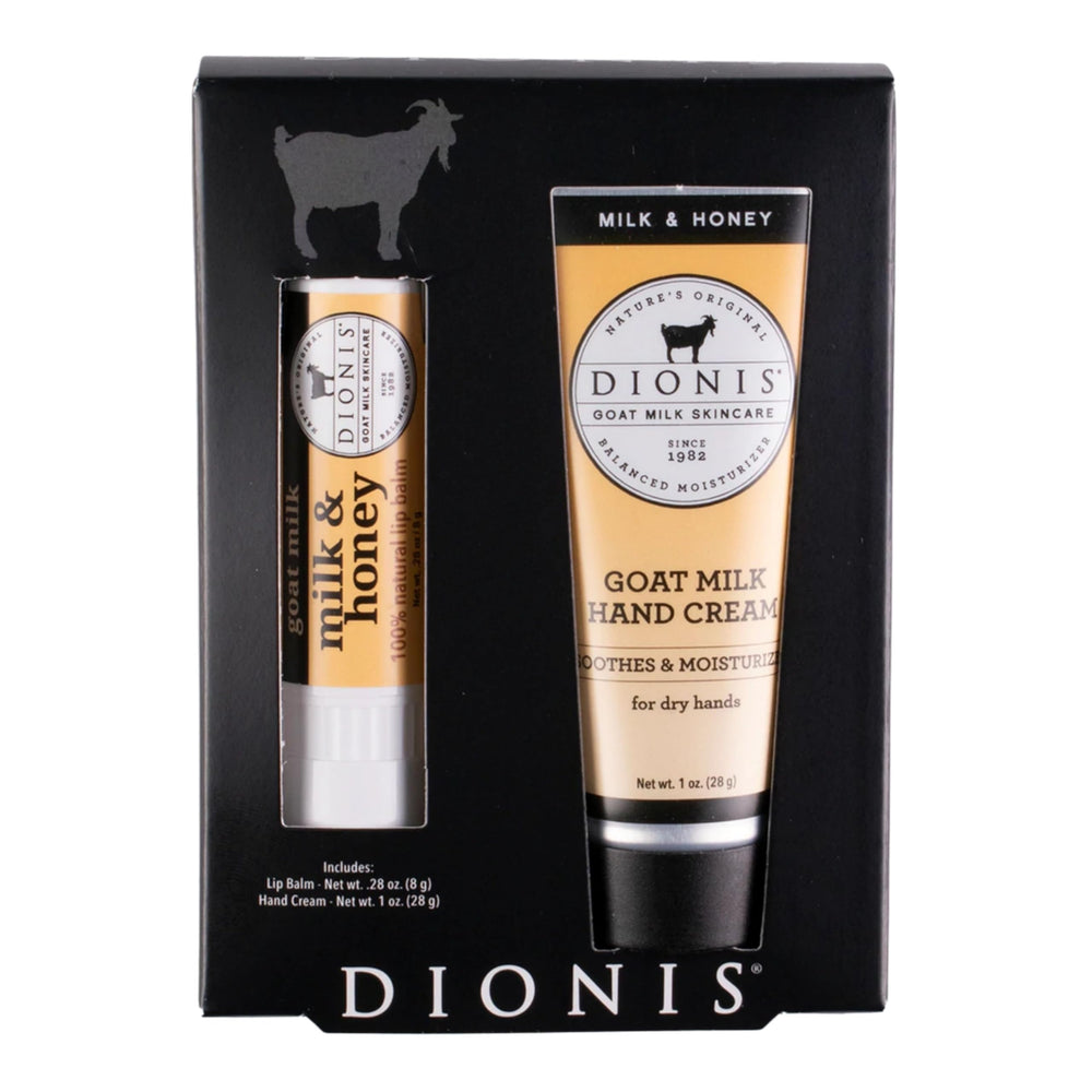 Dionis goat milk hand cream tube close-up showing rich moisture for dry hands