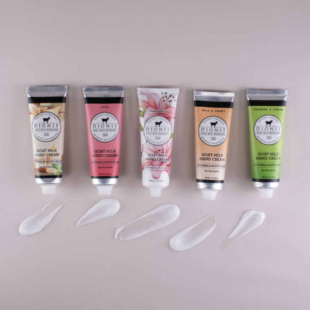 Dionis Verbena & Cream hand cream travel size for fresh skin.