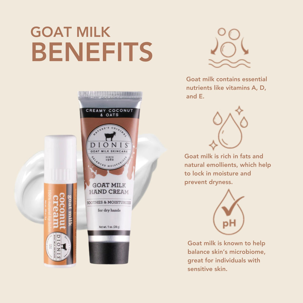 Dionis goat milk lip balm 0.28oz, smooth application for lips