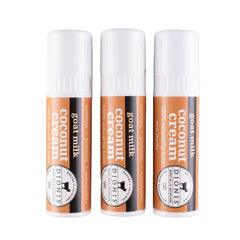 Dionis Goat Milk Lip Balm Coconut Cream front view delivering smooth hydration