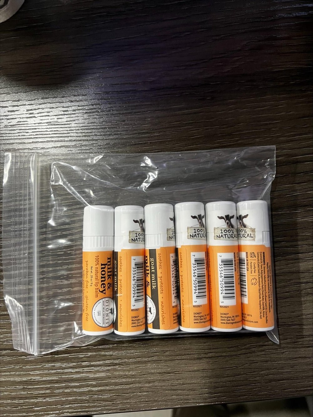 Dionis lip balm offers everyday moisture and comfort for lips.