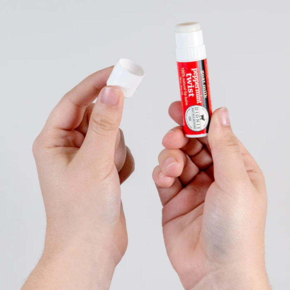 Dionis Peppermint Twist packaging with goat milk benefits information