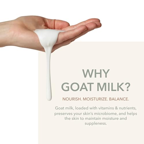 Dionis Goat Milk probiotic close-up conveys nourishing minerals and skin-health benefits.