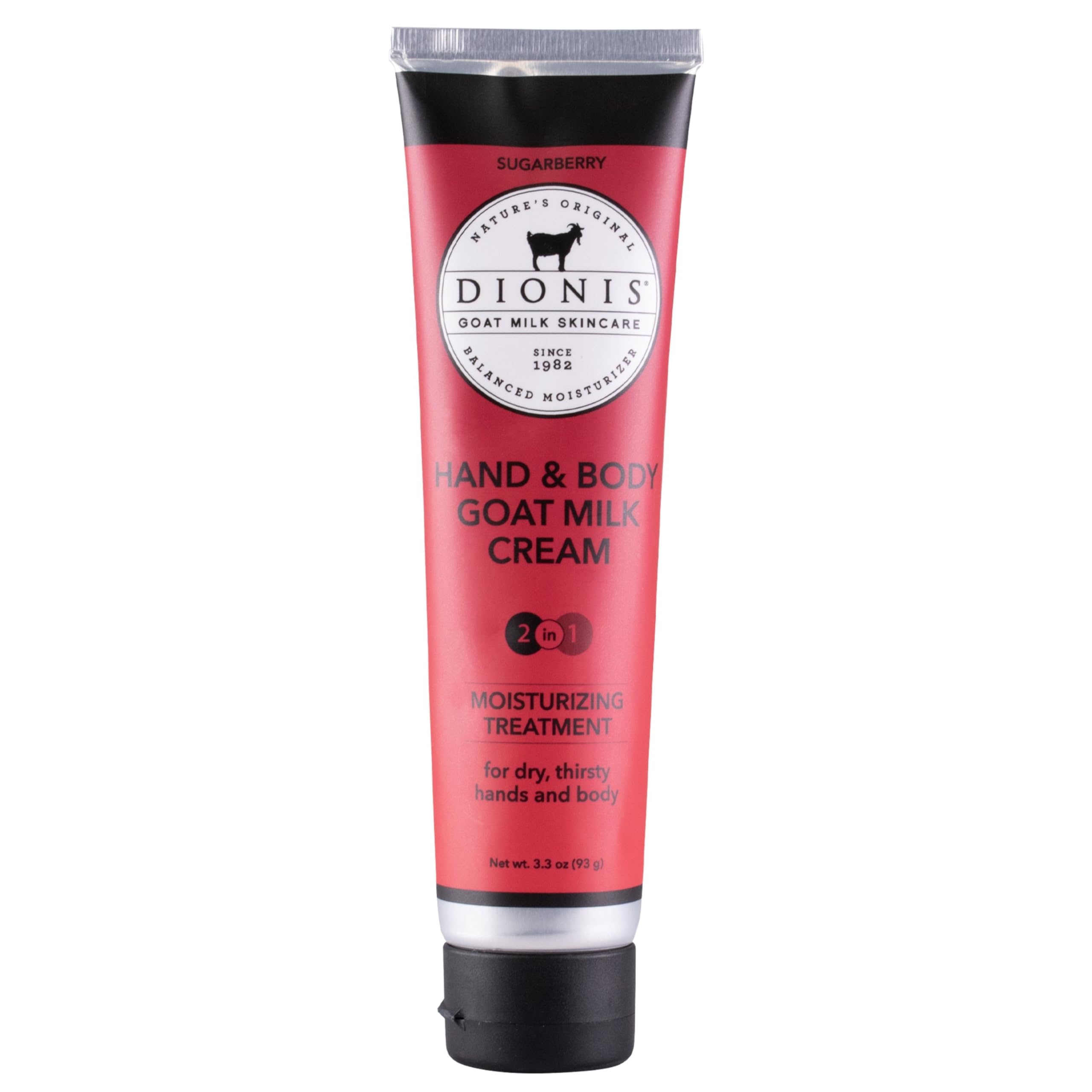 Dionis goat milk sugarberry cream jar ready for moisturizing routine