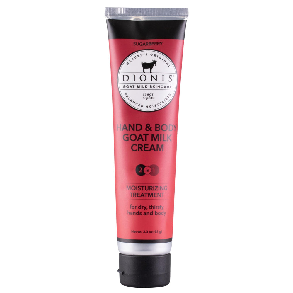 Dionis goat milk sugarberry cream jar ready for moisturizing routine