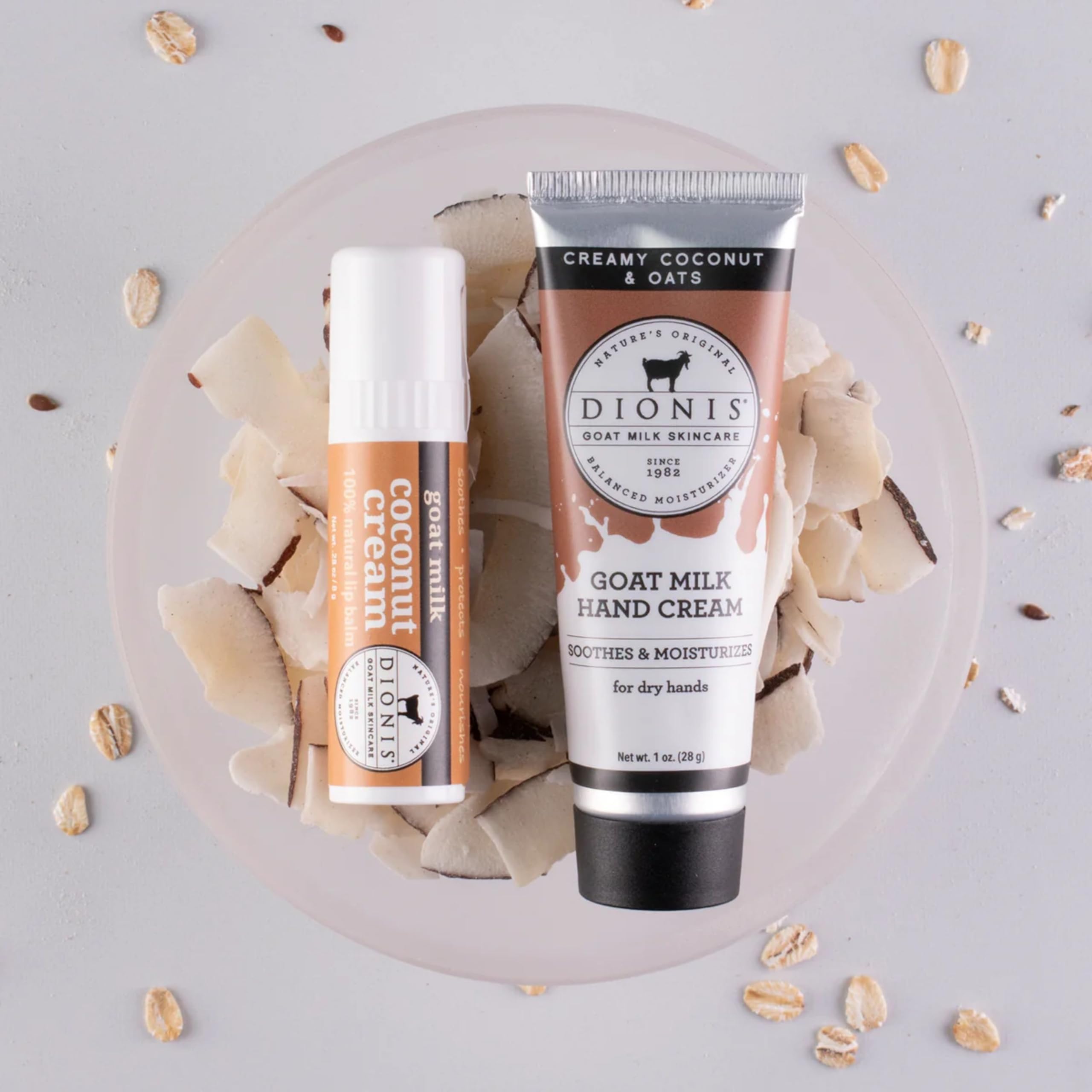 Dionis hand cream texture close-up, non-greasy absorption visible