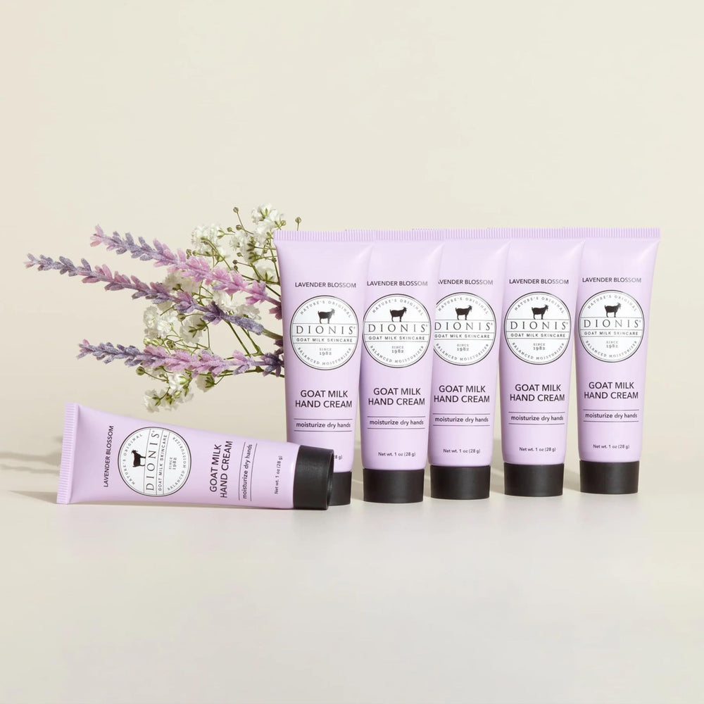 Dionis Pack6 Lavender Blossom hand cream jars ready for daily use.
