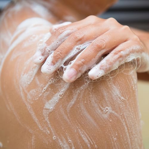 Dionis pump bottle shown for easy, mess-free shower routine