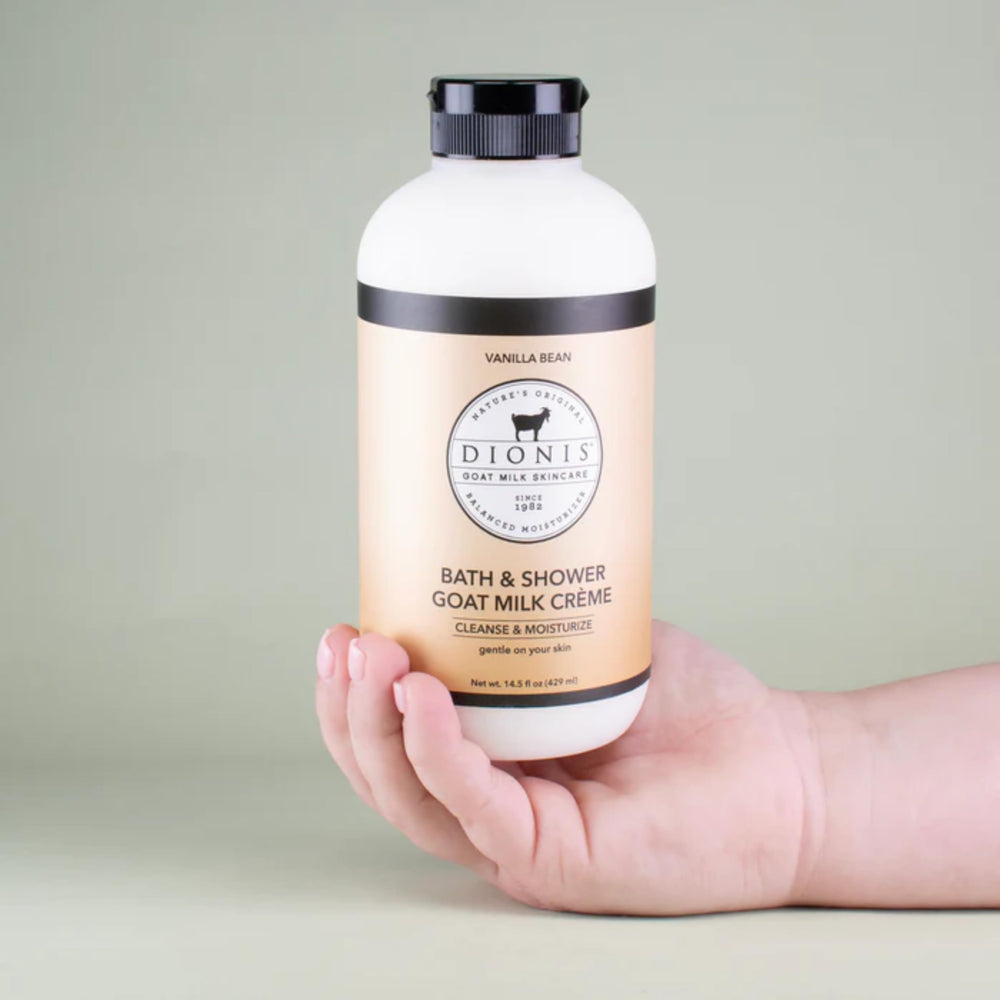 Dionis rich-foam close-up highlights lasting lather for easy cleansing.
