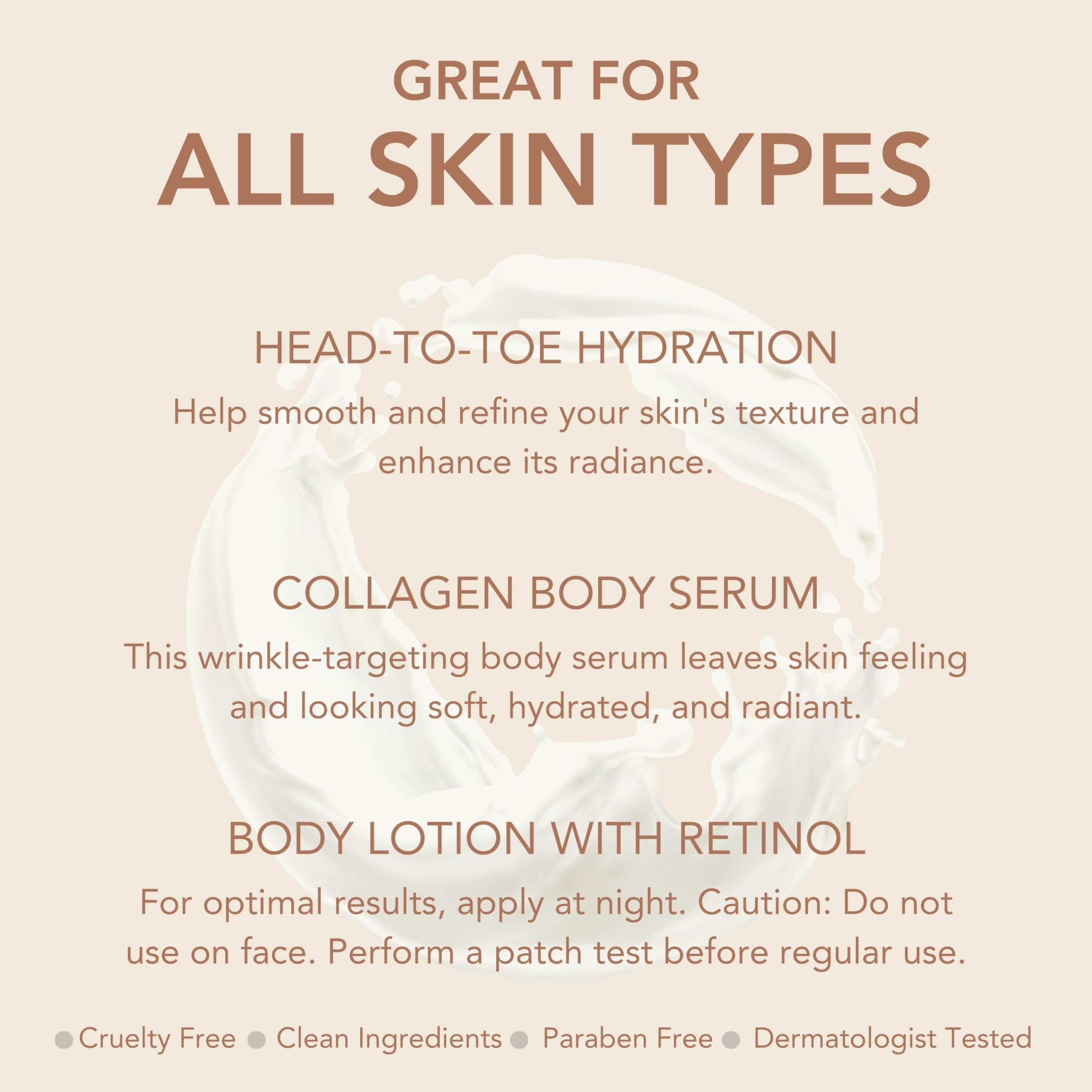 Dionis routine application demonstrates easy full-body hydration