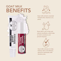Dionis Sweet Berry Lip Balm tube delivers lightweight hydration for lips.
